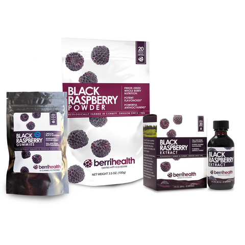 NEW - The Berry Bundle Sampler - Save on Black Raspberry Powder, Extract, and Gummies